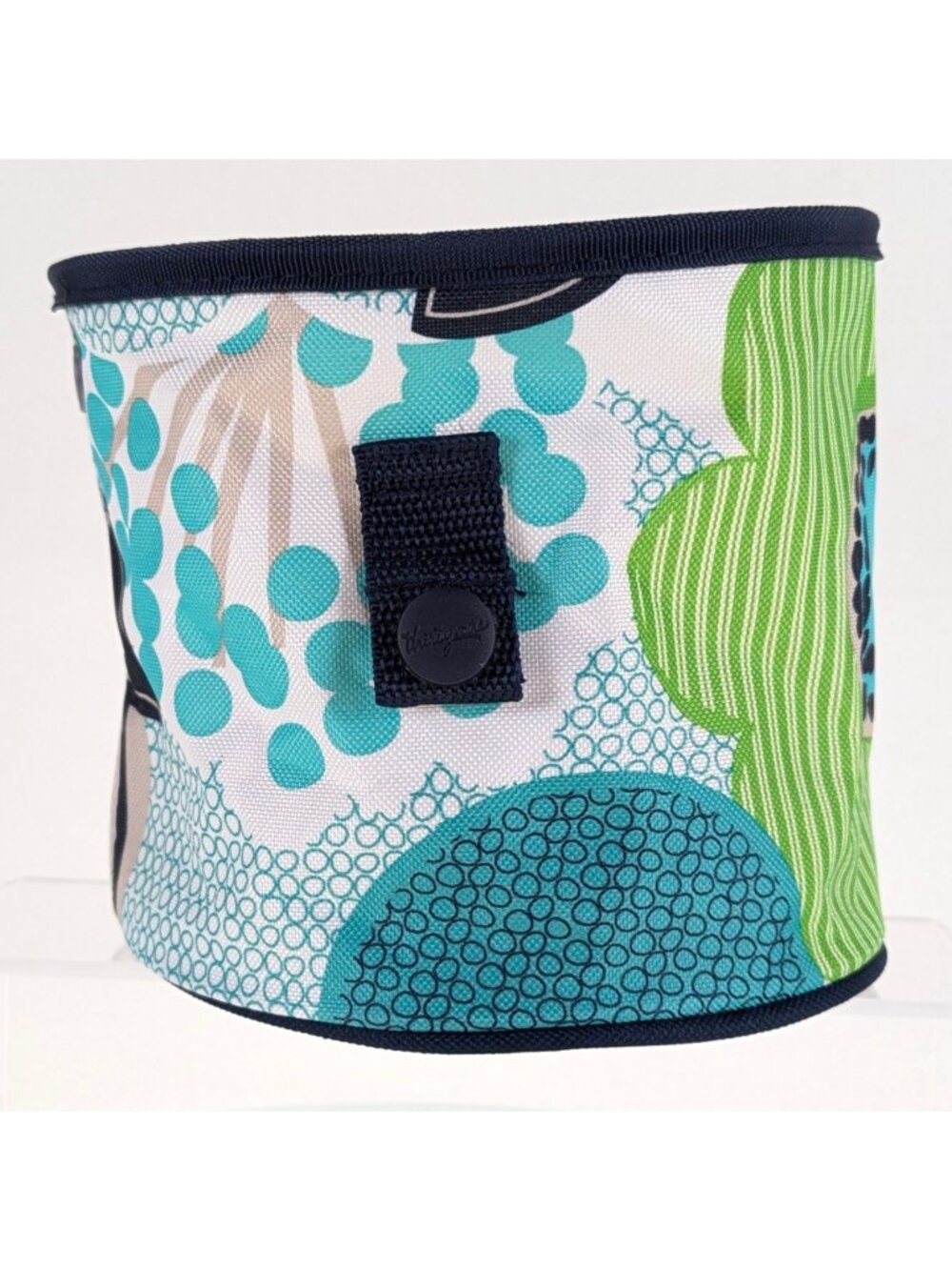 Thirty One Oh Snap MINI Hanging Storage Bin - Blue & Green Fabulous Floral 31 - Picture 2 of 5